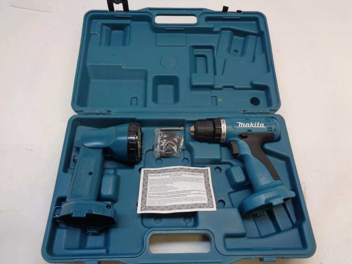 USED MAKITA 6280DWPLE CORDLESS DRILL/LIGHT COMBO KIT 10MM3/8