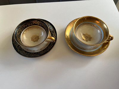 Sammeltassen, Mokkatassen, Wolfram Wiesau, Bavaria Tasse 30/37 Untertasse 10/37