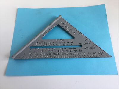 Construction Angle Pitch roofing Square Aluminum Alloy 7'' UNUSED