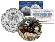 JOHN HENRY * Horse of the Year 1981 & 1984 * Racehorse JFK Half Dollar U.S. Coin