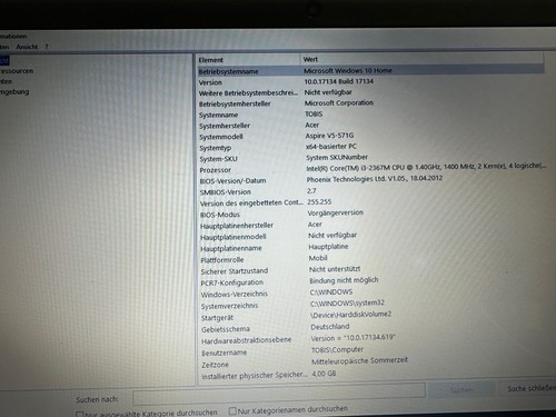 Acer Aspire V5-571G  MS2361  15,6 Zoll_Intel Core i3 4GB RAM 320GB HDD Win10 - Bild 2 von 12