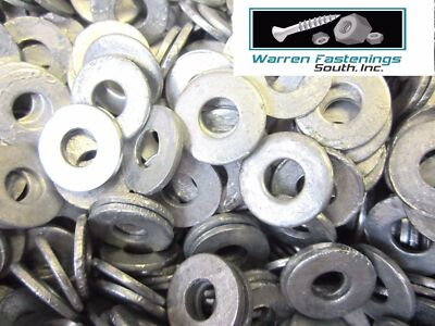 #ad 5 16 Flat Washers Hot Dipped Galvanized 1000 Pieces $63.17