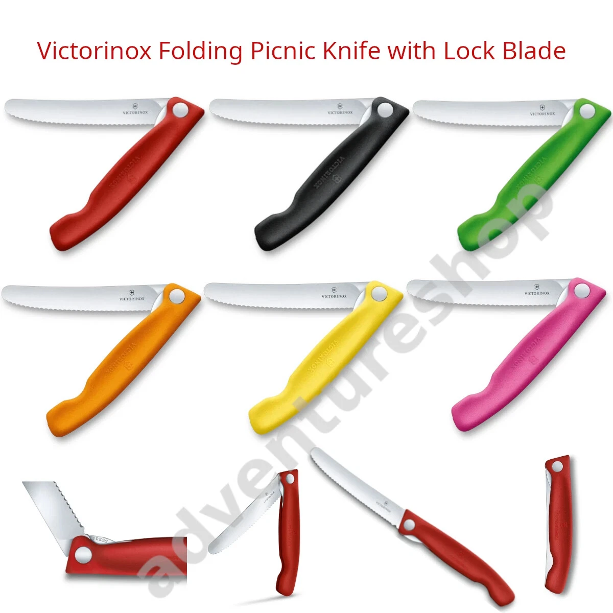 Victorinox 11cm Swiss Classic Folding Picnic Steak Paring Knife COLOURFUL
Opens in a new window or t
