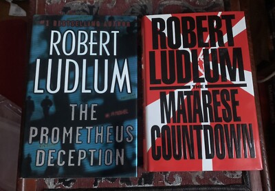 THE PROMETHEUS DECEPTION & MATARESE COUNTDOWN HC W/DJ 1ST PRINT ROBERT LUDLUM