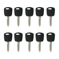 New Uncut Chipped Transponder Key Replacement for Ford 4C Chip H72-PT (10 Pack)