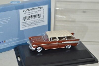 #ad HO 1 87 Oxford Die cast 57008 1957 Chevrolet Nomad station wagon BIEGE GOLD $14.00