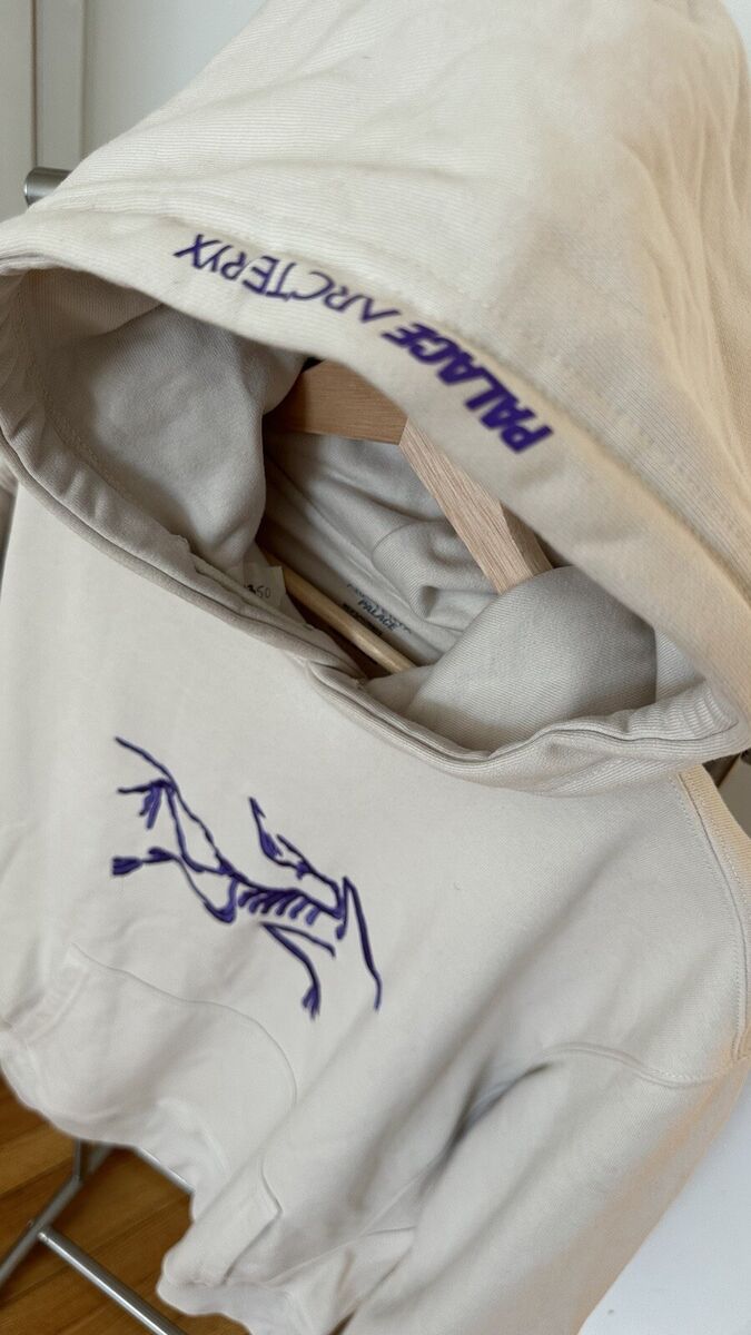 Arcteryx x Palace Hoodie Men's Medium M Beige Hoody Pocket Arcteryx x Palace Hoodie Men's Medium M Beige Hoody Pocket