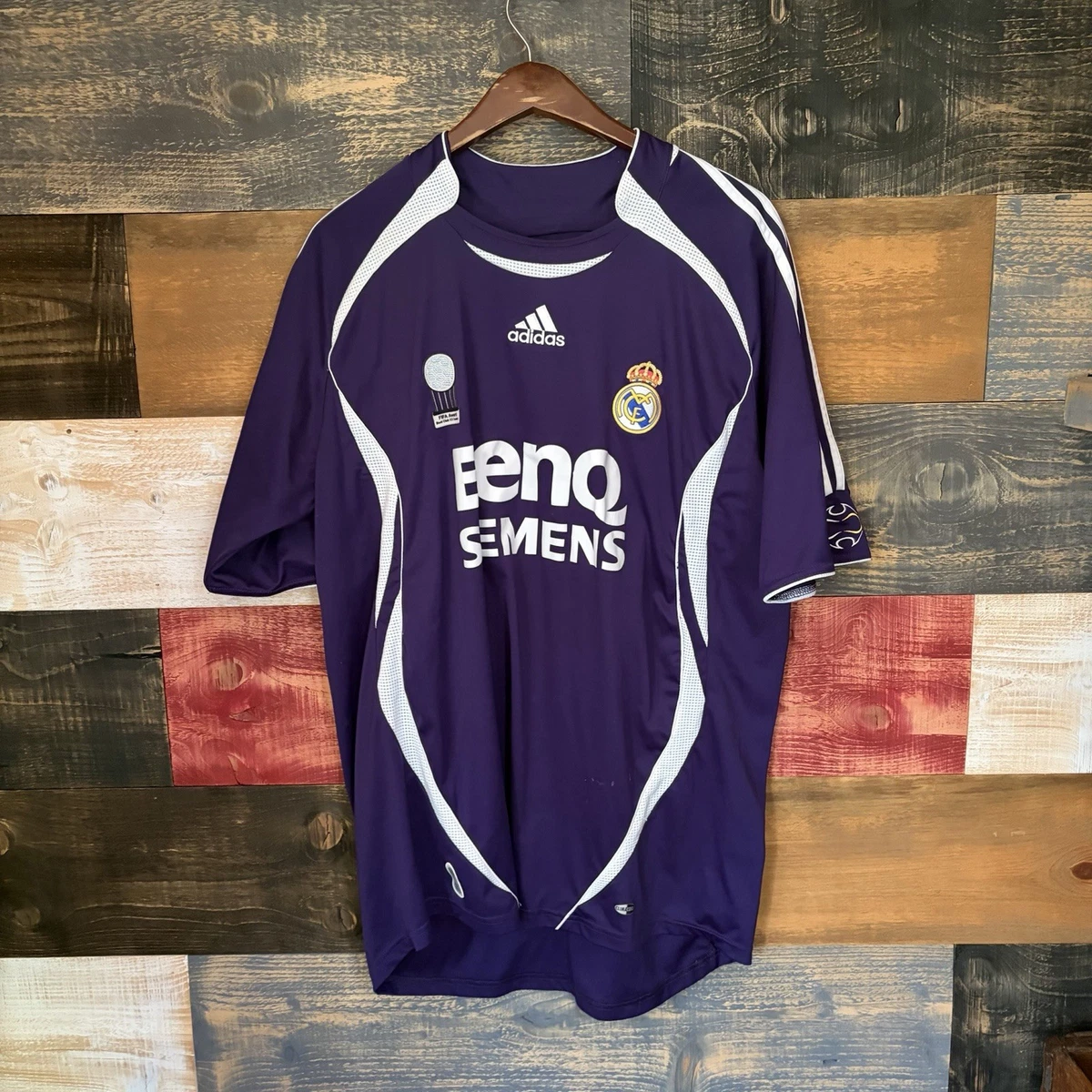 Real Madrid Purple International Club Soccer Fan Apparel and
