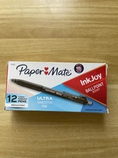 Paper Mate InkJoy 300RT Retractable Ballpoint Pens, 1.0 mm, Black, 12 pack