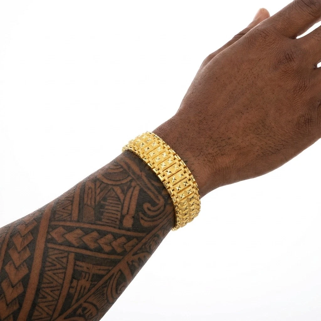 24k Gold Bracelets for Men for sale | eBay