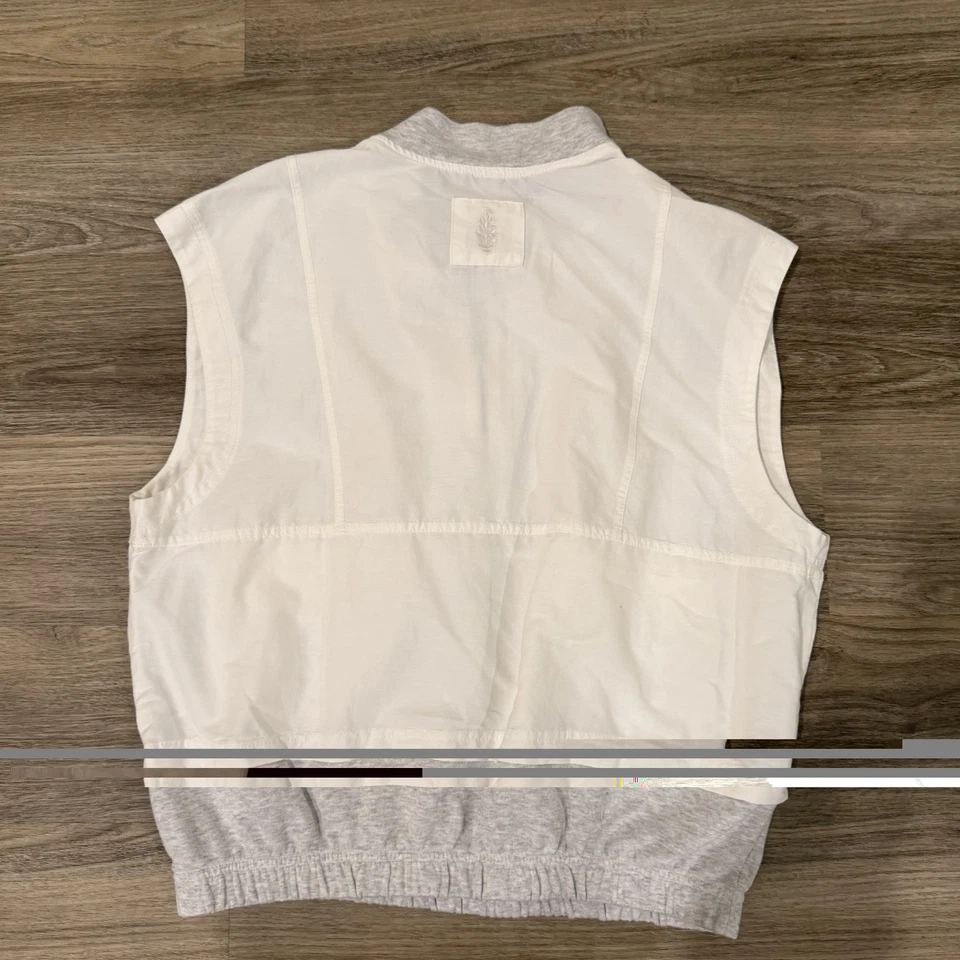 Colete Free People Movement Present Moment Branco Cinza Urze Tamanho Pequeno Feminino’ - Imagem 4 de 4