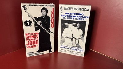 Panther Productions Jodo & Shotokan Karate Self-Defense VHS Masayuki - Funakoshi