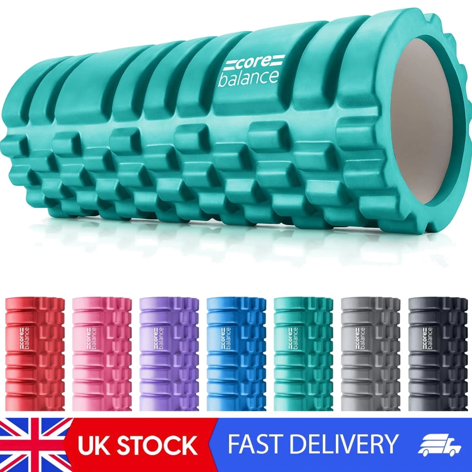 Foam Roller Deep Tissue Massage Trigger Point Grid for Muscle Recovery