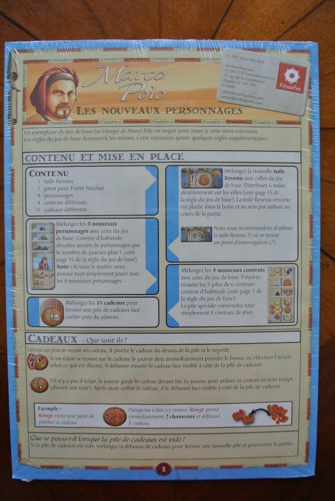 VOYAGES OF MARCO POLO - NUEVOS PERSONAJES Ubicación Juego de Mesa Expansión Promo Bonus