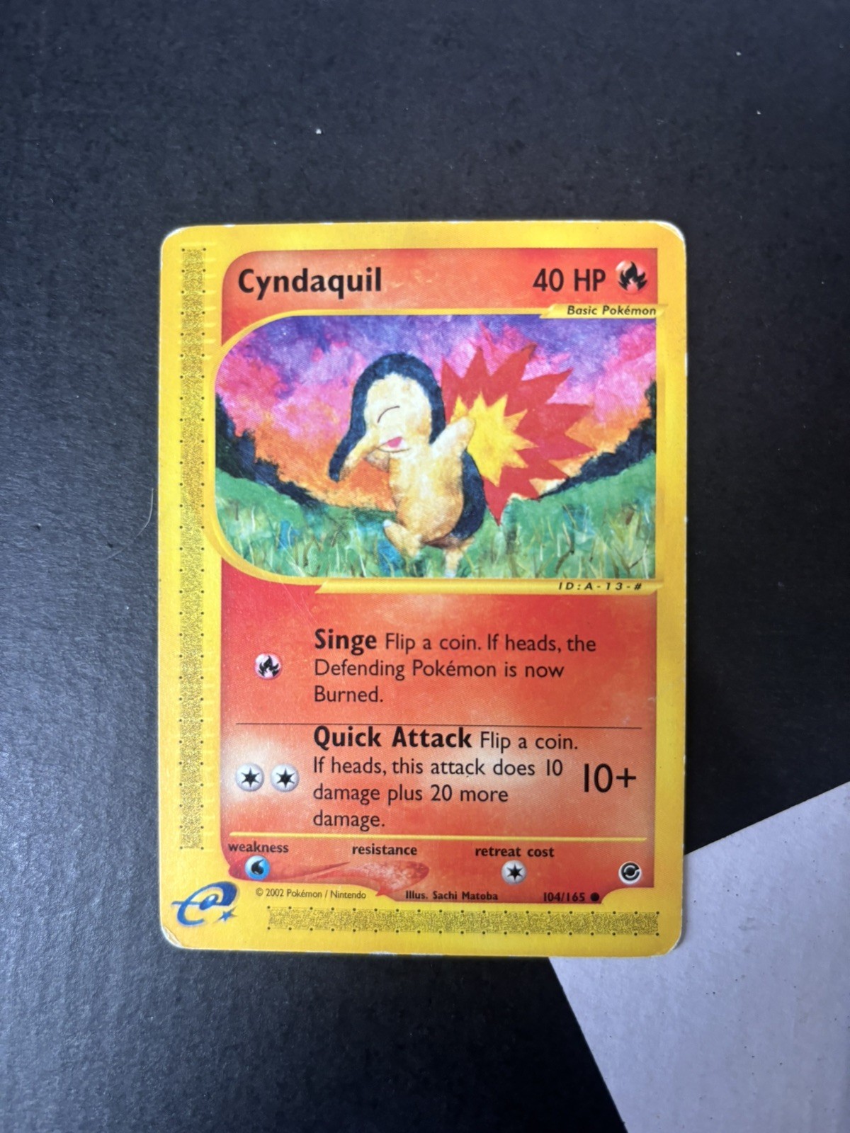 Cyndaquil (104) Normal #104/165 Common Pokemon Expedition NM