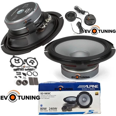 kit Altoparlanti Alpine Serie S2 S65C Casse 2Vie Woofer 165 Tweeter 25 mm Hi Res - Bild 1 von 4
