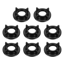 8 Pcs Faucet Mounting Nut, G1/2 ABS Plastic Lock Nut for Basin Faucet, Black