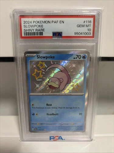 Pokemon Paldean Fates Slowpoke 116 PSA 10