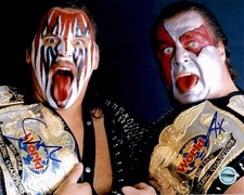 Demolition AX And Smash Wrestler Tounge Out With Belts 4x6 Picture Celebrity Pr