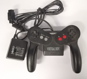 BROKEN Nintendo Virtual Boy Console Headset + Accs.- FOR PARTS, READ DESC #3