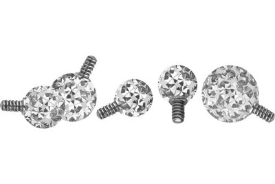 PIERCINGLINE  Universal Piercing Titan Schraubkugel mit Außengewinde EPOXY