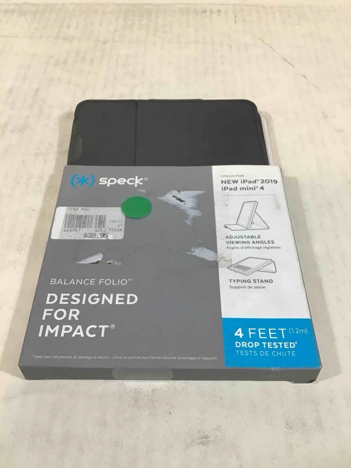 Funda Speck Balance Folio para Apple iPad mini (Modelo 2019) / Mini 4ta Generación - Negra Foto 2 de 3
