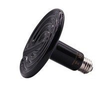 250W Reptile Heat Lamp Pet Infrared Ceramic Heater 1 Count Pack of 1 , Black
