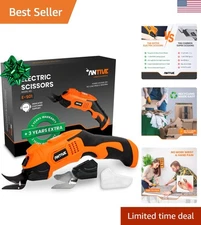 Electric Scissors for Cutting Fabric, Cardboard & Plastic – Rechargeable Cord...