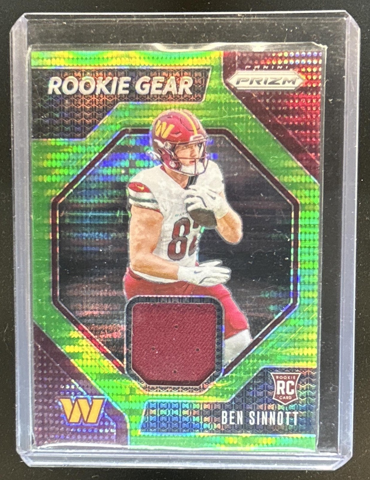 Ben Sinnott Panini Prizm Rookie Gear #RGBST Neon Green Pulsar