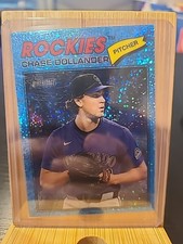 2026 Topps Heritage - Chase Dollander #91 Chrome Light Blue Sparkle Refractor
