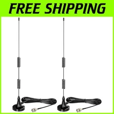 Versatile 20-1300MHz BNC Antenna 2-Pack - Ideal for Walkie Talkies & Ham Radio