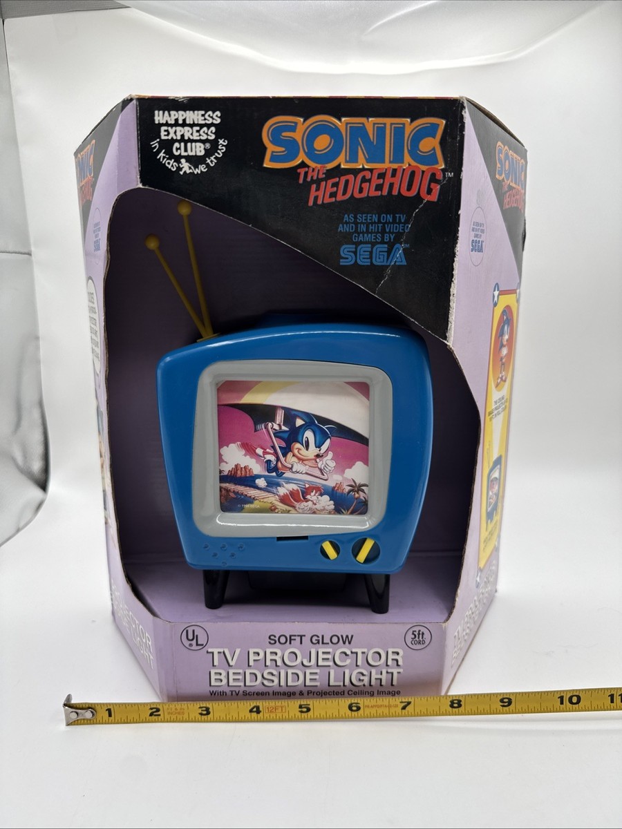 Vintage 1994 Sonic The Hedgehog Tv Projector Bedside Light SEGA