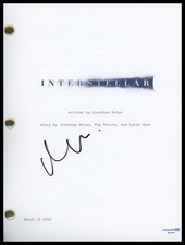 Matt Damon "Interstellar" AUTOGRAPH Signed 'Mann' Full Script Screenplay ACOA