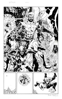 Paul Davidson - X-Force Vol 6 #40 p 5 (Deadpool, Colossus, Domino, X-23, & More)