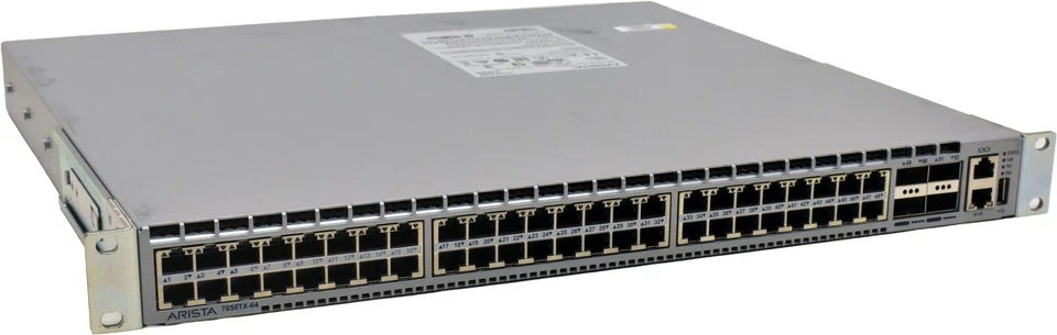 Arista DCS-7050TX-64 48-Port 10G Ethernet Switch 4x 40GbE QSFP+ Port Rack Ears - Image 4 of 4