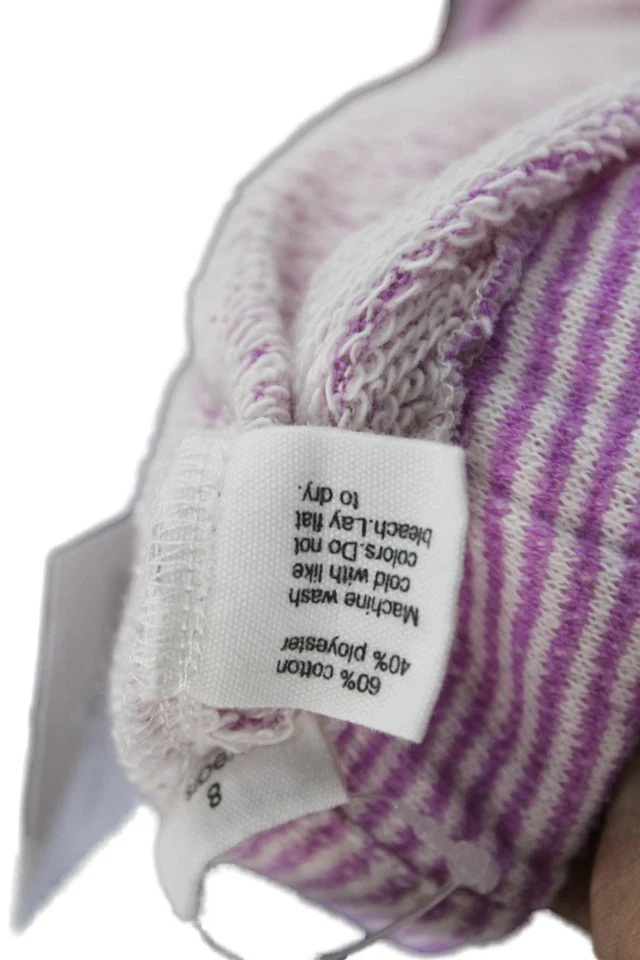 Pantalones Cortos Cortados Informales Estampado Rayas Egg by Susan Lazar Niñas Púrpura Talla 8 Foto 4 de 4