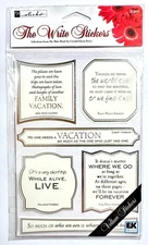 Vellum Travel Sticko Stickers Scrapbooking Card Making Embellishment