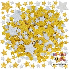 1032Pcs Foam Stickers Glitter Star Sticker Foam Stars Stickers 6 Gold Silver
