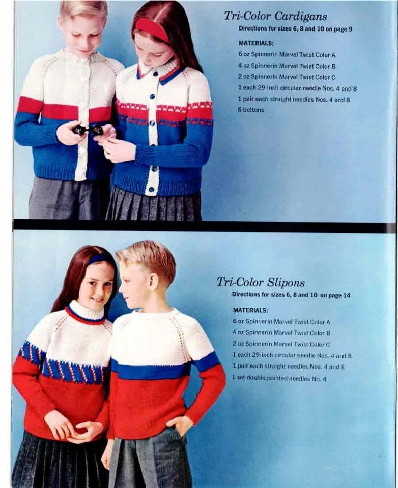 Spinnerin Knitting Pattern Booklet 101 Ideas Lesson 2 1960's VTG Fashion Photos - Image 4 of 4