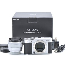 FUJIFILM X-A5 Silver  & XC 15-45mm lens w/ box [Near Mint] US Stock