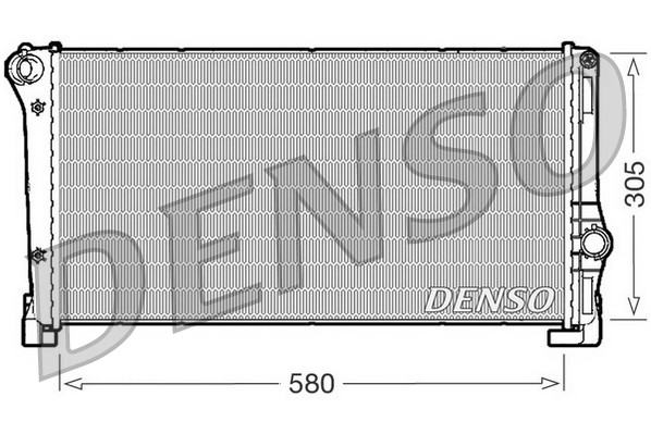 Denso Engine Cooling Radiator Aluminium Fits Fiat DRM09104 - Image 2