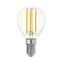 Eglo LED Filament Tropfenform P45 7W = 60W E14 Klar 806Lm Kugeln Warmweiß 2700K