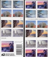 2025 USPS SHEET OF 20 FIRST CLASS LETTER STAMPS WINTER LANDSCAPES 78¢
