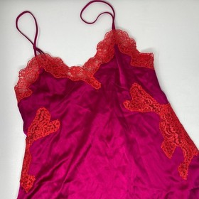 Agent Provocateur Novah Fuchsia Red Silk Slip AP3 Medium