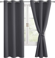 Grommet Blackout Curtains for Bedroom, 42 x 63 Inch Length-Thermal Insulated