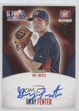 2014 USA Baseball Box Set 18U National Team Signatures /499 Gray Fenter Auto ni4