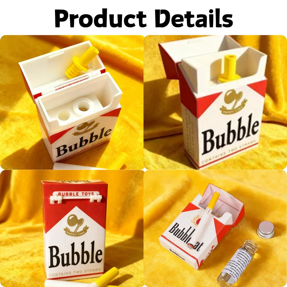 Bubble Cigarette Stress Relief Toy  Fun Fake Cigarette Mini Bubble Blower - Image 3 of 4