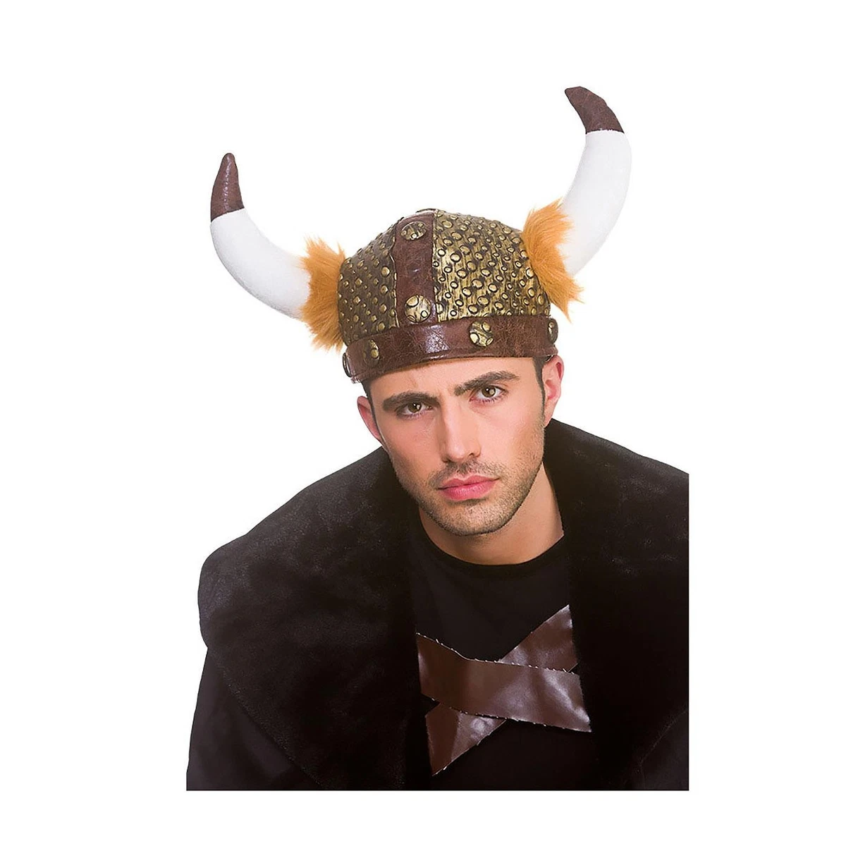 Casco De Vikingo My Other Me – Talla Única, Plástico Resistente, Ideal Para Disfraces Y Fiestas