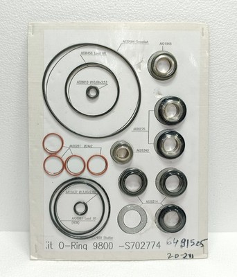 THERMO FISHER S702774 ARL 9800 SPECTROMETER O-RING KIT SEAL SET INDUSTRIAL PART