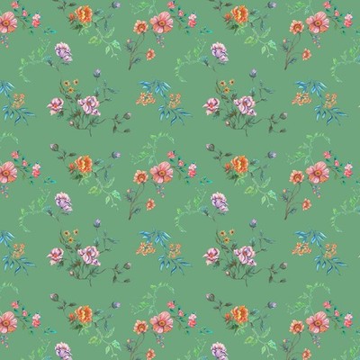1/2 Yard Fabric - In Full Bloom | Mint Chintz - Mint by FreeSpirit